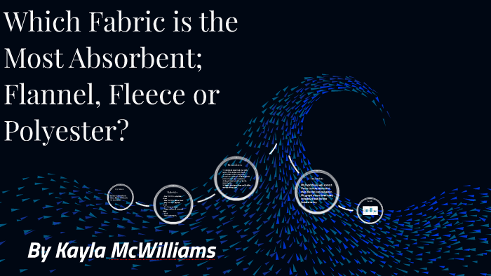 Which Fabric is the Most Absorbent; Flannel, Fleece or Polye by