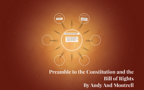 Preamble to the Constitution and the Bill of Rights by Anderson ...