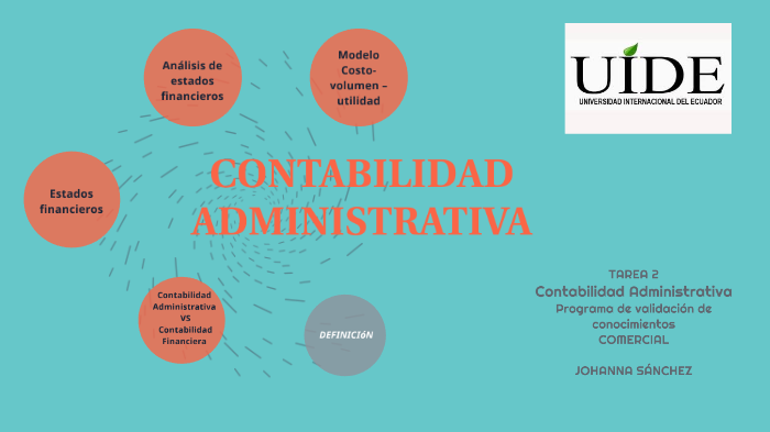 Contabilidad Administrativa By Johanna Sanchez Aguirre 6564