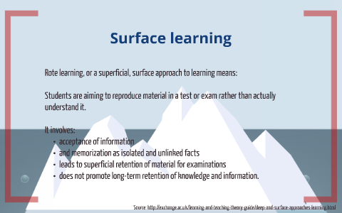 Deep and Surface learning by Maria Hadjipavlou on Prezi