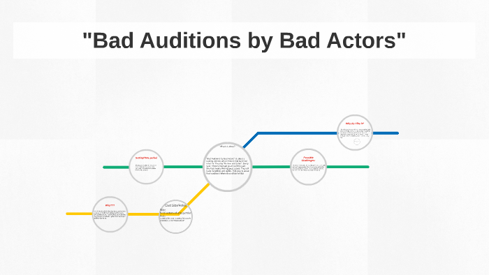 Bad Auditions By Bad Actors Script Pdf