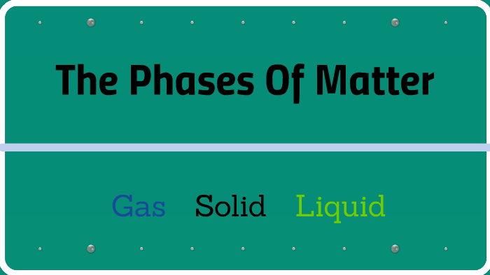 The Phases Of Matter by hailey ward on Prezi