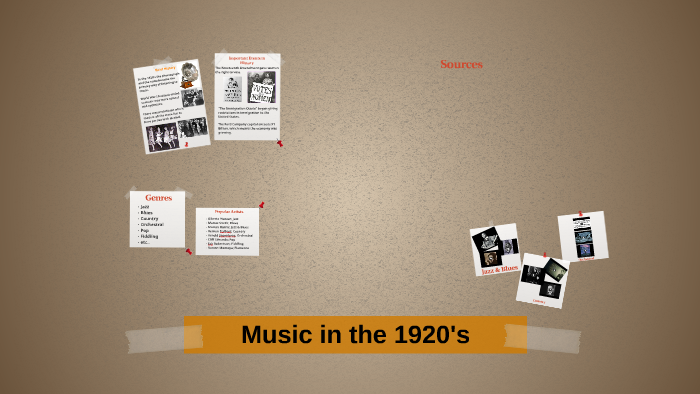 Music in the 1920's by Aimee Andrade