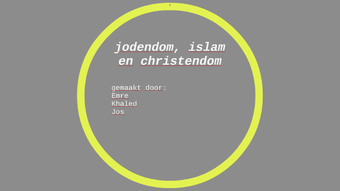 jodendom, islam en cristendom by jos homan on Prezi
