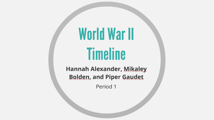 World War II Timeline by Hannah Alexander on Prezi