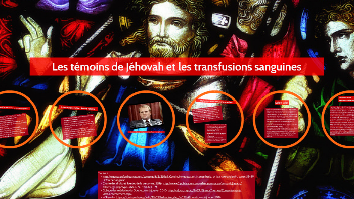 Les témoins de Jéhovah et les transfusions sanguines by Sophie