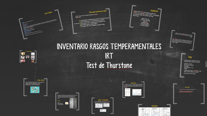 Inventario De Rasgos Temperamentales De Thurstone
