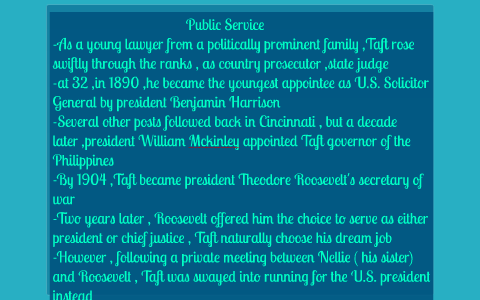 WILLIAM HOWARD TAFT by Kalshanti Tate on Prezi