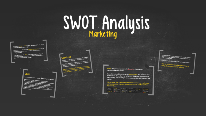 SWOT Analysis by Dani C. Rebelo on Prezi