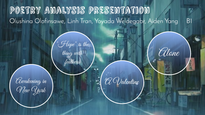 Poetry Analysis Presentation by Linh Tran on Prezi