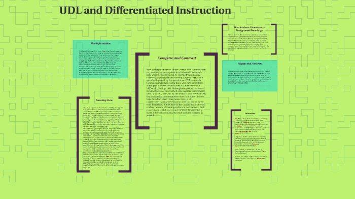 UDL and Differentiated Instruction by Denise Roche on Prezi