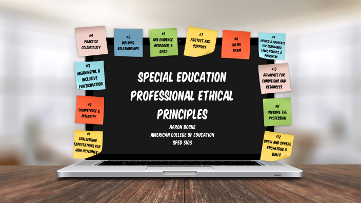 a peer reviewed article on special education professional ethical principles