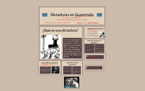 Dictaduras en Guatemala by