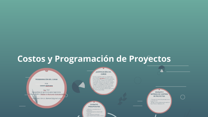 Costos y Programación de Proyectos by Diana Guevara on Prezi