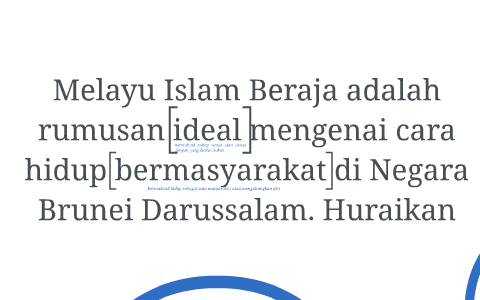 Melayu Islam Beraja Adalah Rumusan Ideal Mengenai Cara Hidup By Sook Yee Lim