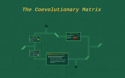Coevolution Matrix The Coevolutionary Matrix by Andre Gutierrez on Prezi