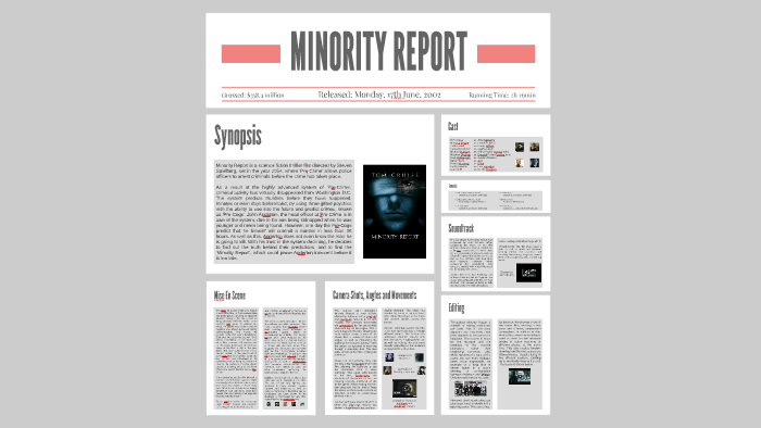 minority report movie script