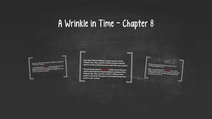 A Wrinkle In Time Chapter 8 By Becky Ward