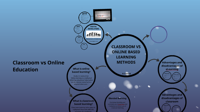 CLASSROOM VS ONLINE BASED LEARNING METHODS by Bianca E on Prezi