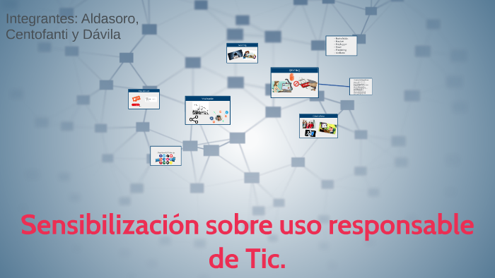 Sensibilización sobre uso responsable de TIC