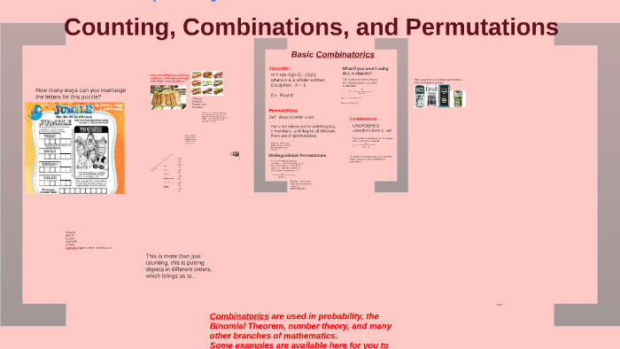 Permutations and Combinations by Jessica Edrington on Prezi