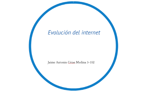 Evolucion del internet by on Prezi