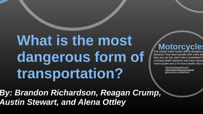 what-is-the-most-dangerous-form-of-transportation-by-brandon-rich