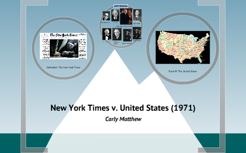 new york times v us 1971 quizlet