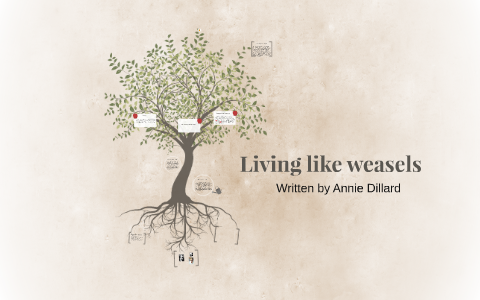 Living Like Weasels By Annie Dillard