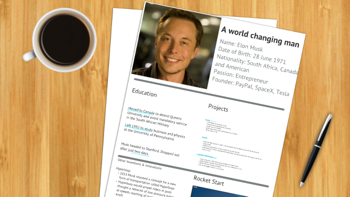 Kopie Von Free Cv Resume Prezi Template By Max Schneider