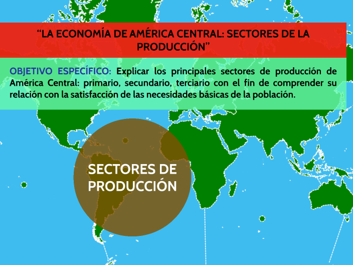 LA ECONOMÍA DE AMÉRICA CENTRAL: SECTORES DE LA PRODUCCIÓN by Patricia ...