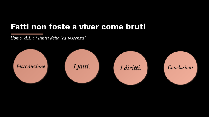 Nati Non Fosti A Viver Come Bruti Fatti non foste a viver come bruti by Beatrice Epifani on Prezi Next