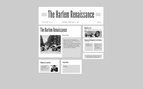 The Harlem Renaissance by Jeremy D'Abreau on Prezi