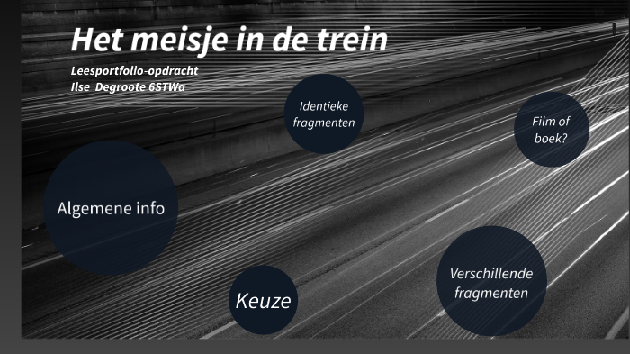 Het meisje in de trein by Ilse Degroote on Prezi