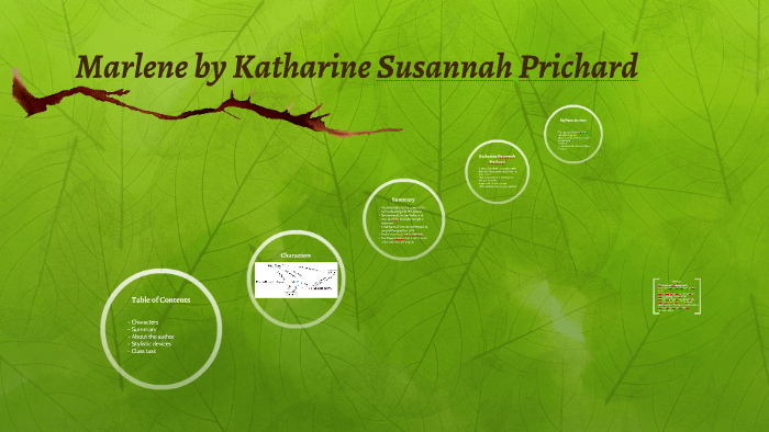 Marlene by Katharine Susannah Prichard by Carolin Vah on Prezi