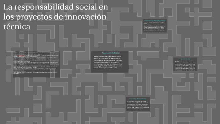 La responsabilidad social en los proyectos de innovación téc by sofia