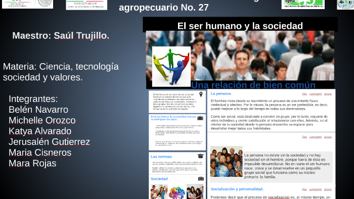 El ser humano y la sociedad by Katya Alvarado on Prezi