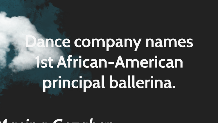 Dance company names 1st African-American principal ballerina by Misipa ...