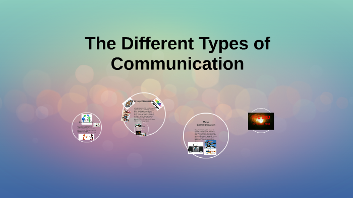 essay about the different types of communication