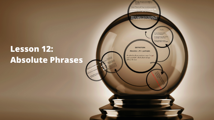 Lesson 12: Absolute Phrases by Ken Green on Prezi