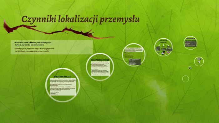 Czynniki lokalizacji przemysłu by Beata Vaněk on Prezi