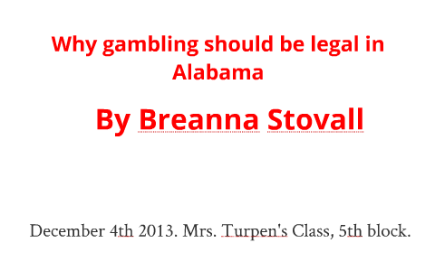 Alabama Gambling Tax