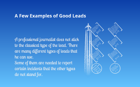 good leads in essays