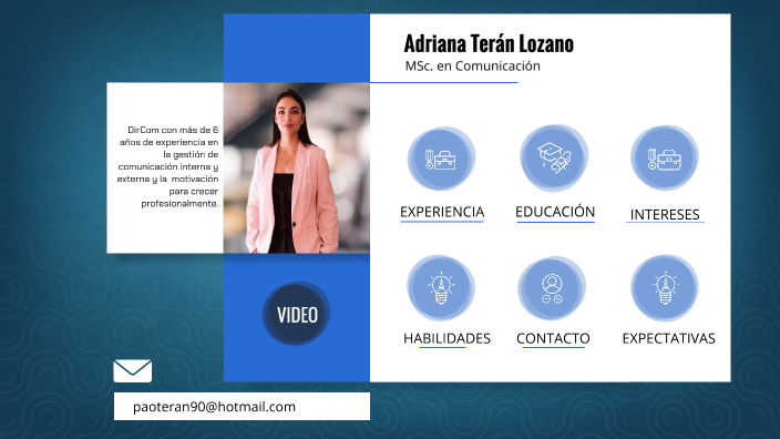 CURRICULUM VITAE ADRIANA TERAN by Adriana Teran on Prezi