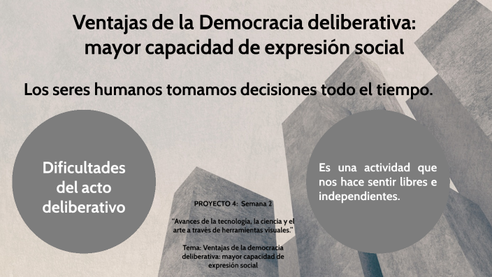 Ventajas De La Democracia Deliberativa: Mayor Capacidad De Expresión ...