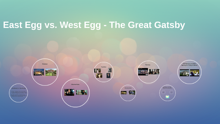 what is the difference between west egg and east egg