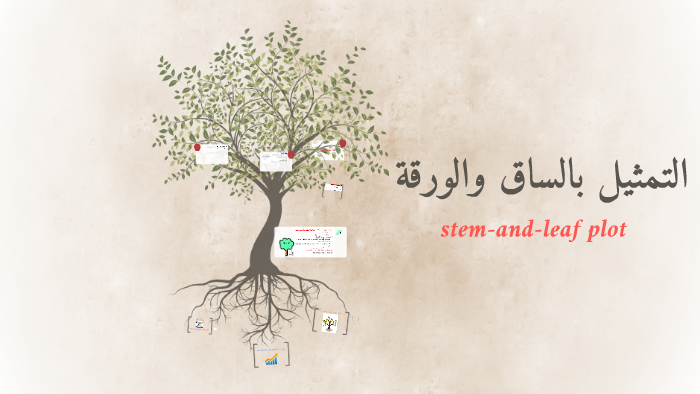 التمثيل بالساق والورقة By Ranood Alg