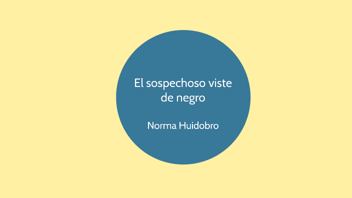El sospechoso viste de negro by sofia arevalo on Prezi