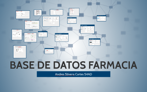 BASE DE DATOS FARMACIA by andres cortes