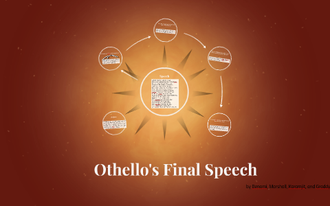 analysis of othello's final speech